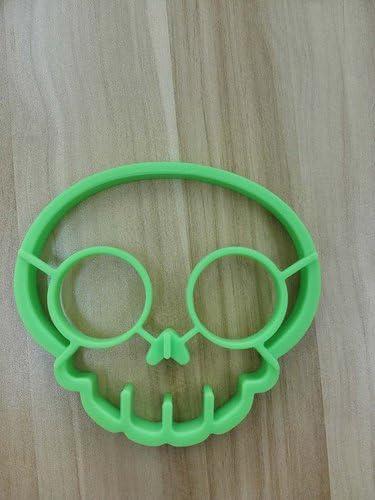 Feesy Skull Egg Mold,Biscuit Mold Cookie Cutter--Green
