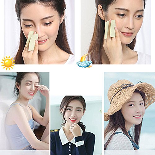 Tea Oil Absorbing Tissues Facial Oil Blotting Paper Ace Oil Absorbing Paper 80/100 sheets in one box - Thumbnail 4