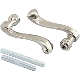 Prime-Line E 2663 French Colonial Door Levers, Heavy Weighted Casting Design, Satin Nickel (1 Set)