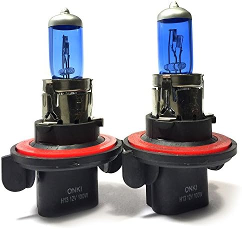 H13 Halogen Headlight 6000K Super White 100W DC 12V Light Bulb ( 2 pcs )