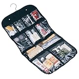 Lagute Hanging Cosmetic and Grooming Travel Organizer Bag, Black