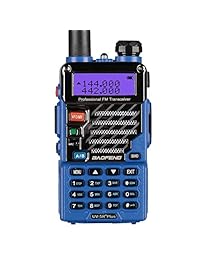 BaoFeng UV-5R Plus Qualette 5W Radio Banda Bidireccional Walkie Talkies (Azul Real)