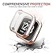 Screen Protector Case for Fitbit Versa, Haojavo Soft TPU Slim Fit Full Cover Screen Protector for Fitbit Versa Smartwatch Bands Accessories