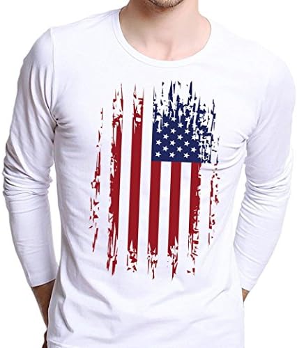 Men Blouse, Neartime Men Plus Size Printing Tees Shirt Long Sleeve T Shirt (XL, H)