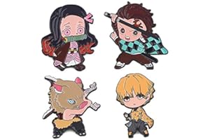 OYSTERBOY Kimetsu no Yaiba Blade of Demon Destruction Slayer Characters Anime Enamel Pin Fashion Accessory for Jackets Shirts Backpacks Clothing Gifts Cosplay Costume DIY