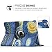 MoKo Case Fit 2018/2017 iPad 9.7 6th/5th Generation - 360 Degree Rotating Cover Case with Auto Wake/Sleep Compatible with Apple iPad 9.7 Inch 2018/2017, Starry Night