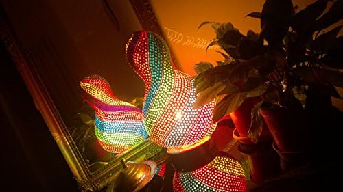 La Boheme | Gourd Lamp Unique Oriental Ethnic Night Light Boho Eclectic Home Living Room Decor Gift Idea 3d Wall Art