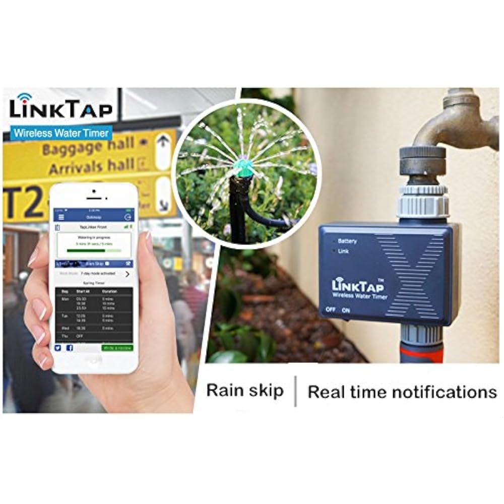 LinkTap Wireless Water Timer & Gateway, Cloud Controlled Hose Faucet ...