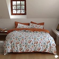 Luxlovery Botanical Floral Comforter Set King