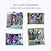 K KUMEED 12 Inch Unicorn Balloons White Purple Dark Purple Blue Assorted Latex Balloons for Birthday decorations Baby Shower Party Supplies (100 Pcs)