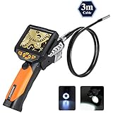 Digital Endoscope, Depstech Waterproof LCD Borescope Videoscope with CMOS Sensor Inspection Camera, 3.5inch Color LCD Screen,4 Zoom Options --10FT