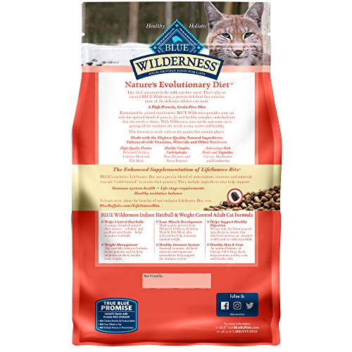Blue Buffalo Wilderness High Protein, Natural Adult Indoor Hairball