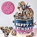 Vodolo 3 Pack Steampunk Cogs Mold, Clock Watch Wheel Gears Silicone Fondant Mold Chocolate Mold for Cupcake Toppers Party Cake Decoration etc.