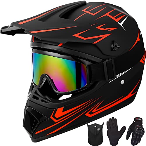 Yesmotor Youth Kids Dirt Bike Helmet DOT