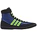 adidas Combat Speed 4 Wrestling Shoes - Bahia Blue/Lime Green/Black - 10.5