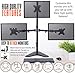 Stand Steady Freestanding 3 Monitor Desk Mount Stand | Height Adjustable Triple Monitor Stand with Full Articulation | VESA Mount Fits Most LCD/LED Monitors 13-32 Inches (3 Arm Free Standing)thumb 2