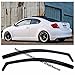 Extreme Online Store for 2005-2010 Scion tC Gen 1 | EOS Visors in-Channel Style JDM Smoke Tinted Side Vents Window Deflectors Rain Guard