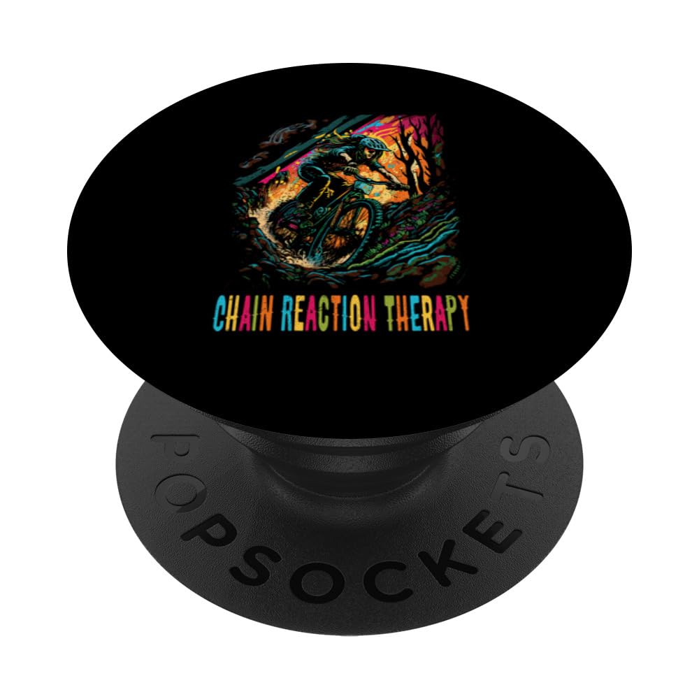 Trailbiking Chain Reaction Therapy Cycle Mountain Bike PopSockets Swappable PopGrip