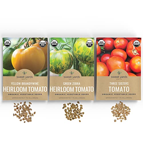 Organic Heirloom Tomato Seeds Variety Pack 9 Seed Packets Brandywine