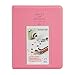 Woodmin [Instax Mini Photo Album] 64 Pockets Polaroid Photo Album for 3 inch Pictures by Fujifilm Instax Mini 8 8+ Mini 9, Snap, Zip, Z2300, Bank Card (Deep Pink)