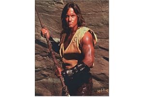 Kevin Sorbo 8x10 Inch Photo Hercules: The Legendary Journeys Andomeda Holding Spear Rock Face in Background kn