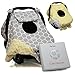 Sho Cute - [Reversible] Carseat Canopy | All Season Baby Car Seat Cover Boy or Girl | 100% Cotton | Unisex Grey Honeycomb & Yellow Chevron | Universal Fit | Baby Gift