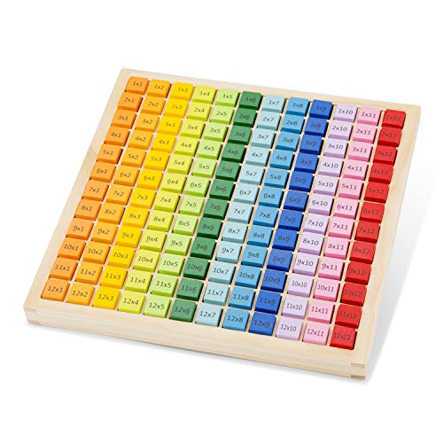 New Classic Toys 10511 Times Table TrayEducational Wooden Toys for 2