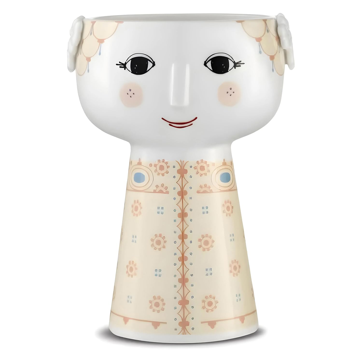 Bjørn Wiinblad Vase H15 cm Eva Classic Design for Flowers, Yellow