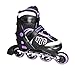 Mongoose Adjustable Inline Skates- Purple, Purple/Gray/Black, Size 1-4 (MG-092G-S)