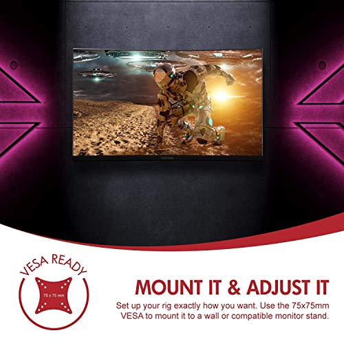 Viotek GN24CW 24Inch Curved Gaming Monitor with Speakers, 1080P 144Hz BezelLess Samsung VA