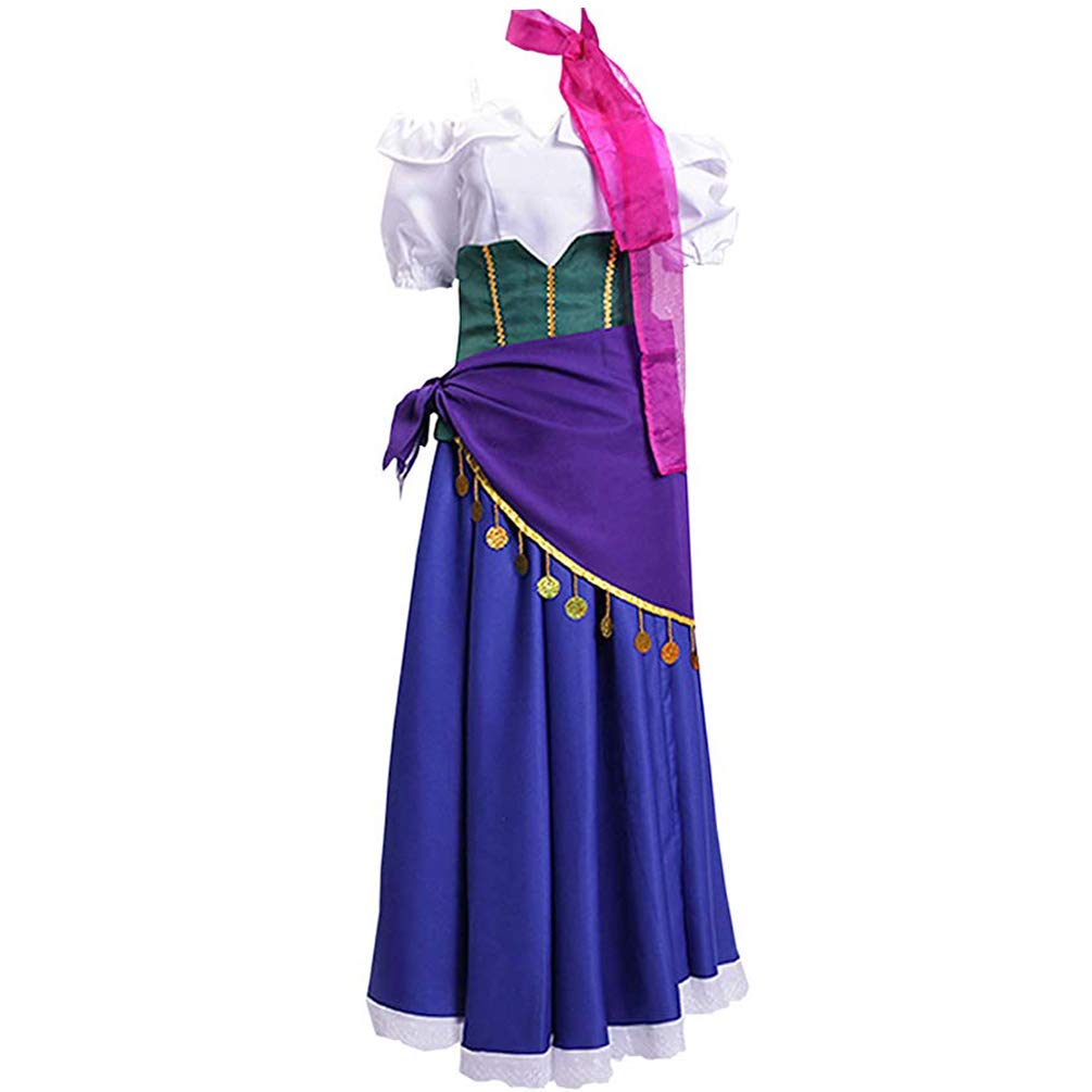 Buy Myyh Women Anime Esmeralda Cosplay Dress Women Ball Gown Outfit Halloween L Blue At Amazon In
