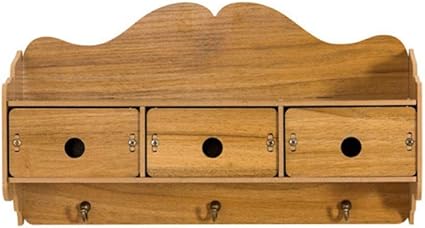 ZUANYIYI Holz Wandbehang Aufbewahrungsbehälter Schlafzimmer Wohnzimmer