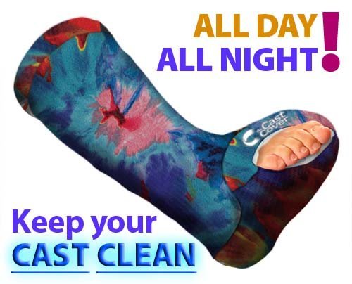 Regular Leg Cast Cover - Tie Dye (Youth Large)