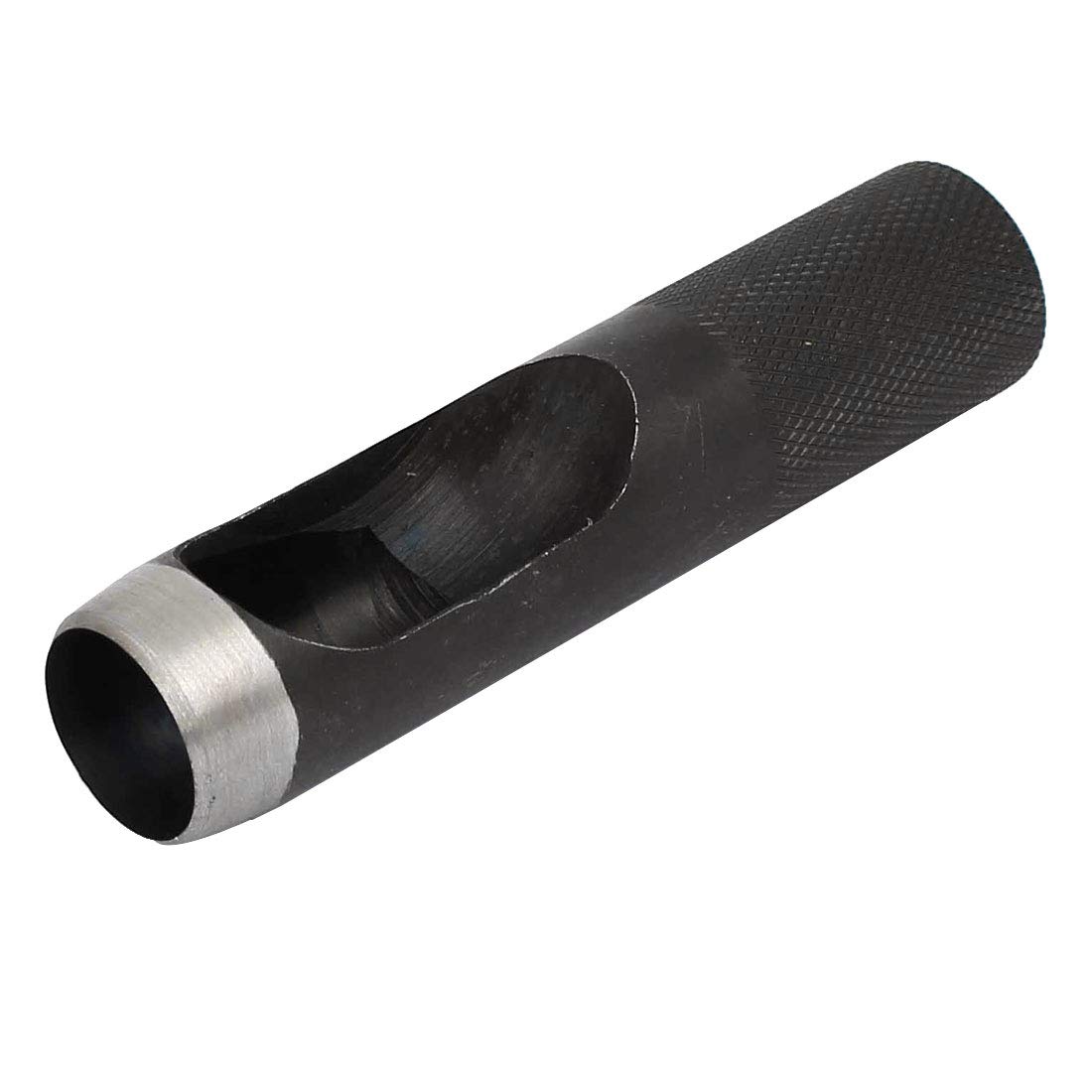 Sourcingmap 19mm Dia Metal Knurled Shank Hollow Hole Punch for Leather Gasket Strap