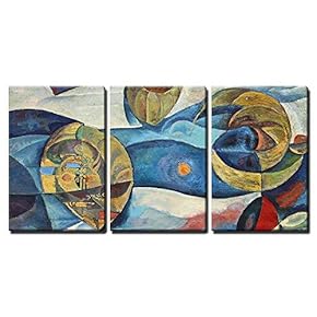 3 Piece Canvas Wall Art - The Art of Abstraction - Modern Home Art Stretched and Framed Ready to Hang - 16"x24"x3 Panels