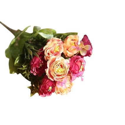 Amazon Com Telaite Simulation Flower 10 Oil Painting Tea Rose