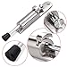 Sumnacon Kickdown Door Stops, Stainless Steel Easy Step Door Stopper, Spring Loaded Telescopic Step On/Off Door Stopper Rubber, Adjustable Heavy Duty Door Locks Holder Stop/Release by Foot