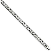The Black Bow Men's Stainless Steel H Link Bracelet, 8.5 Inch