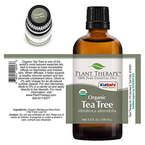 image for Plant Therapy Tea Tree Organic Essential Oil 100% Pure, USDA Certified