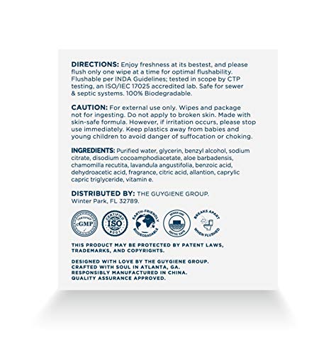 Goodwipes Below the Belt Flushable Wet Wipes for Men, Cedar Scent, 30 Individually Wrapped Wipes - Thumbnail 3