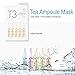 Cosmetea Korean Essence Face Mask - T3 Lemon Tea Ampoule Full Facial Masks 10 Pieces Treatments, Care Your Skin Anti-Aging, Anti-Wrinkle, Purifying, Moisturizing for Women and Men