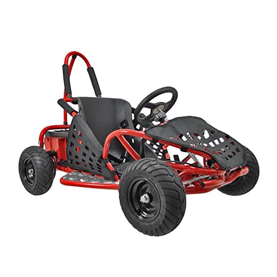 GoBowen Baja 1000W 48V Electric Kids GoKart Red Kids Cars