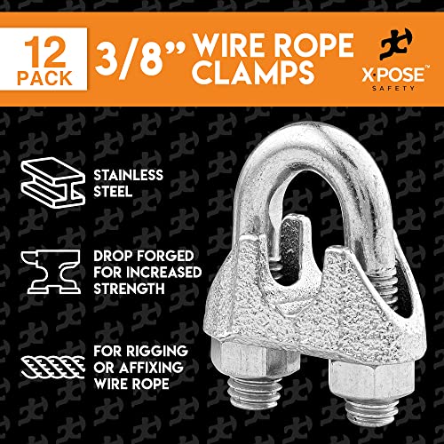 Wire Rope Clamp For Stainless Steel Wire Rope 3/8" Galvanized U Bolt