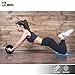 JBM Abdominal Wheel Roller Abwheel Abroller Ab Core Trainer Equipment Dual Wheels Rubber Handle Anti Slip for Exercise Workout Gym Fitness Crossfit - 440lbs Capacity (Black-, 10” x 7” x 7”)