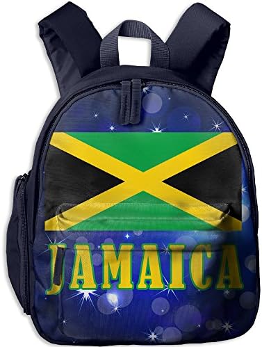 Casual Lightweight Canvas Backpacks Jamaica Flag National Pride Country Bookbag Shoulder Bag School Backpack For Kids