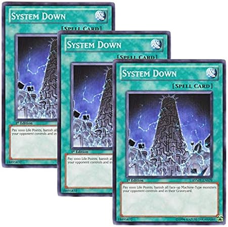 Amazon 3枚セット 遊戯王 英語版 Rymp En079 System Down システム ダウン ノーマル 1st Edition トレカ 通販