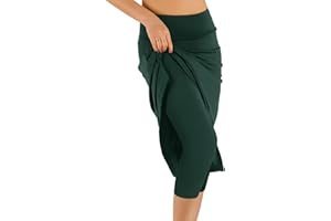 CZRLHYT Womens Skorts Modest Knee Length Skirts Athletic Midi Active Running Skirt