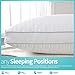 BINMA Bed Pillow Queen, Hypoallergenic Bedding Pillow, Anti-Mite Silk Cotton and Feather Velvet for Breathable and Softer Sleeping