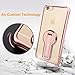 Ocyclone iPhone 6 Plus/6s Plus 360° Kick-Stand Case, [Air Cushion Technology] Plating Glitter TPU Soft Slim Fit Crystal Clear Protection Case for Apple iPhone 5.5 inch (Rose Gold)