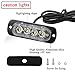 4PCS Ultra Thin White 4LEDs Warning Emergency Caution light Flash Strobe Light Bar Surface Mount For Car Van Truck Jeep Pickup,Motorcycle